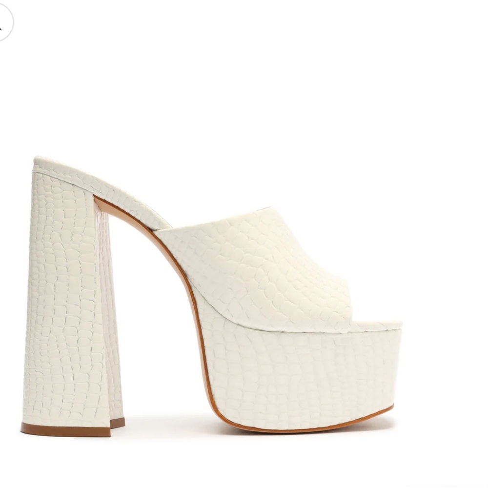 SCHUTZ White Platform Shoes
